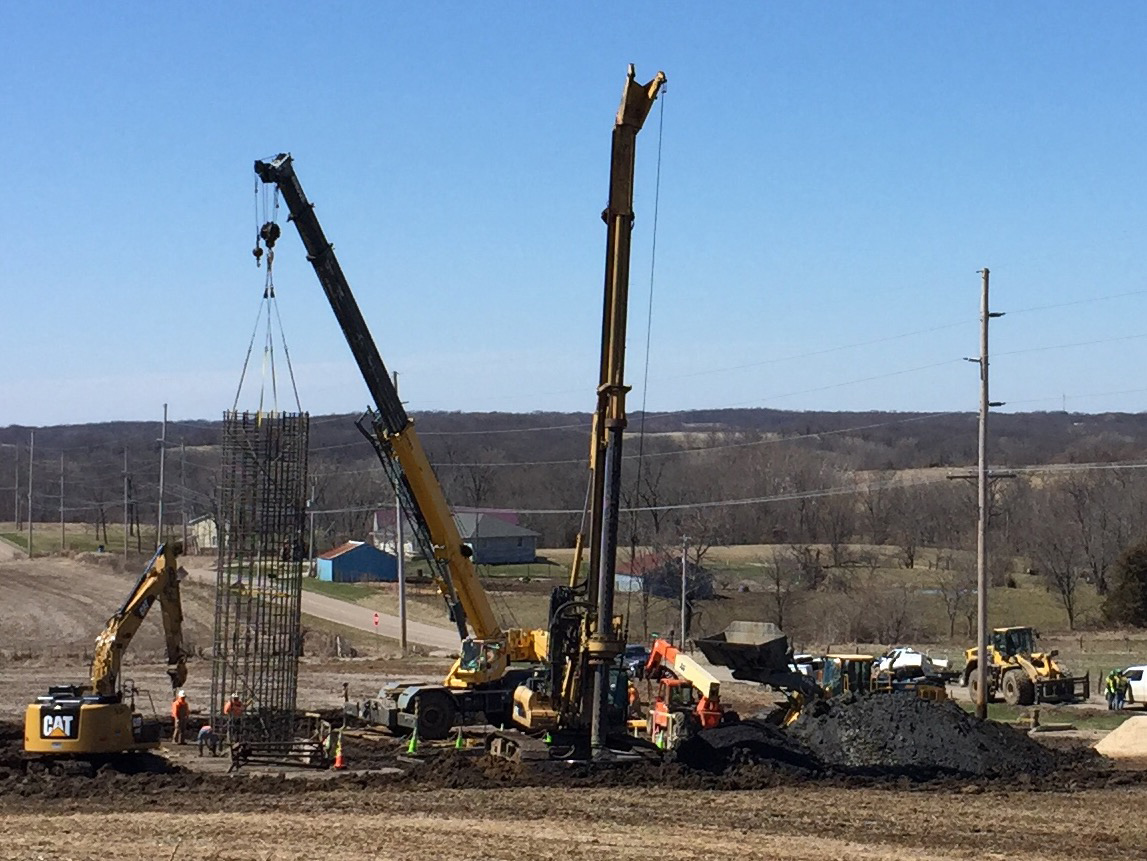 Plocher Construction - Ameren Illinois Rivers Transmission Line Foundations. - Featured Project