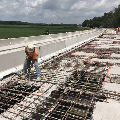 IDOT Washington County Crooked Creek Bridge Joint Repair